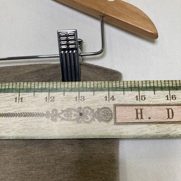 Max Studio Heather Mocha Cream Stretch Pleated Skirt Size Medium Stretchy Flowy - Picture 6 of 10